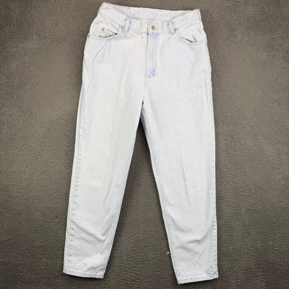 Lee Vintage 90s High Waisted Light Wash Denim Mom Jeans Size 29